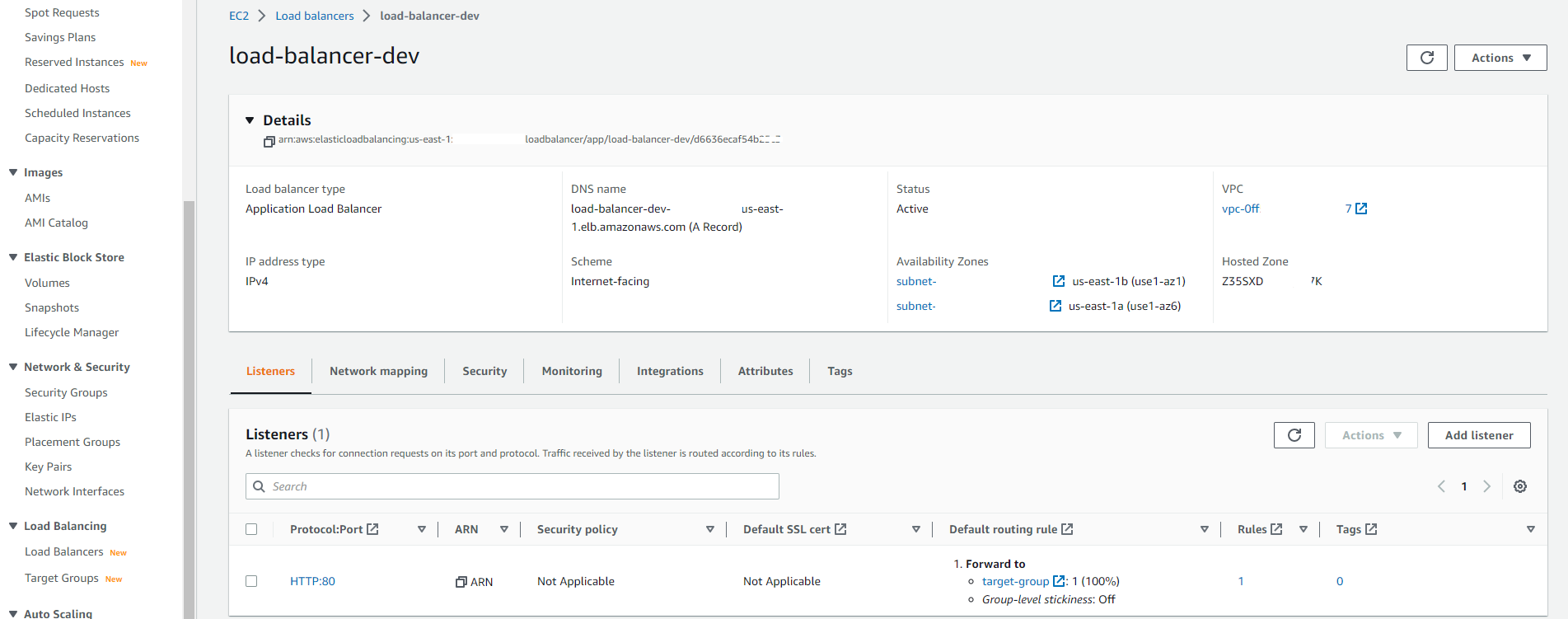 AWS load balancer