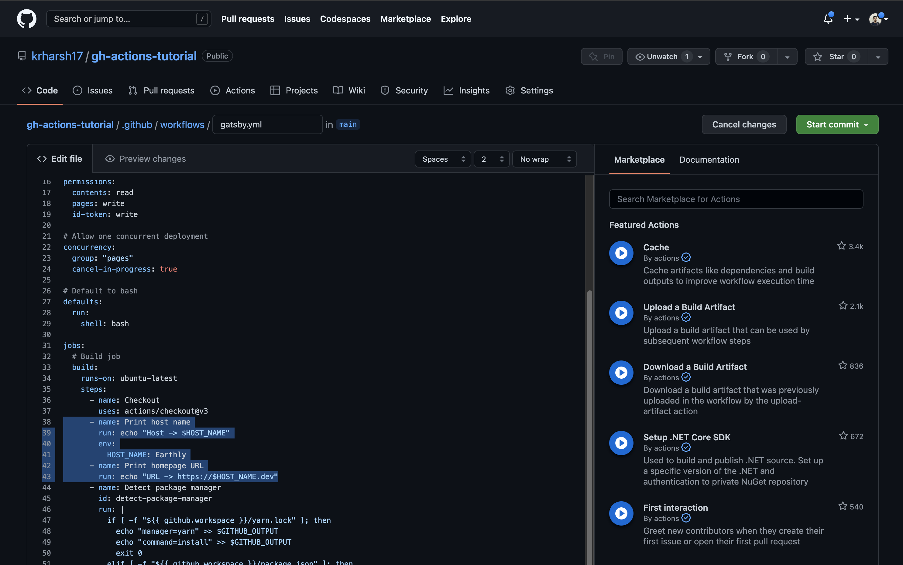 Updated GitHub Actions workflow