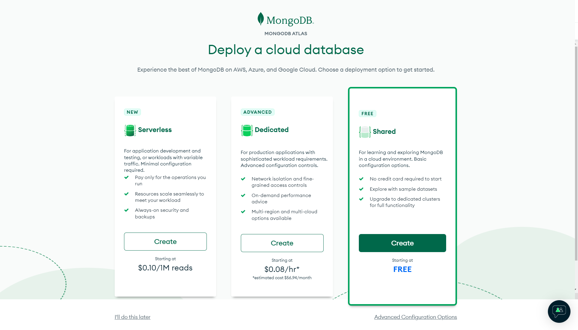 MongoDB Plans